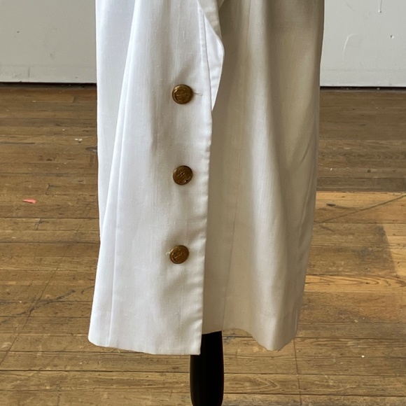 Vintage white and Gold sailor inspired dress - Picture 3 of 8